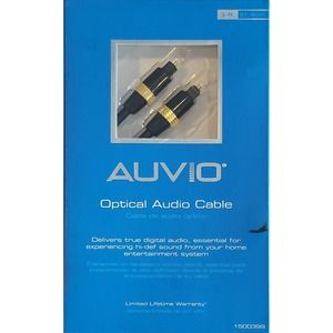 Optical Audio Cable by Auvio 3ft/91.4cm Length -New In Box